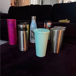 Starbucks Stainless SteellTumbler lot 8 cups